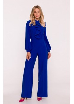 Stylove S420 kombinezon z żabotem chabrowy ze sklepu intimiti.pl w kategorii Kombinezony damskie - zdjęcie 187868567