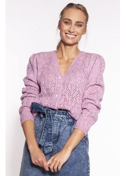 MKM SWE271 rozpinany sweterek damski różowy ze sklepu intimiti.pl w kategorii Swetry damskie - zdjęcie 187868817