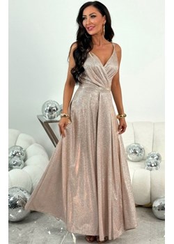 Błyszcząca długa sukienka wieczorowa Marina glossy disco ze sklepu intimiti.pl w kategorii Sukienki - zdjęcie 187869048