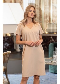 Stylove S392 sukienka o luźnym fasonie beżowa ze sklepu intimiti.pl w kategorii Sukienki - zdjęcie 187869459