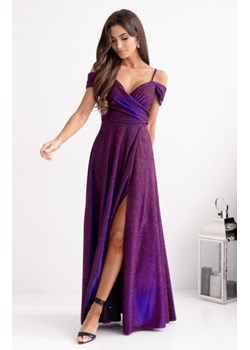 Duet Valentina długa sukienka lux amarantowa multi ze sklepu intimiti.pl w kategorii Sukienki - zdjęcie 187869647