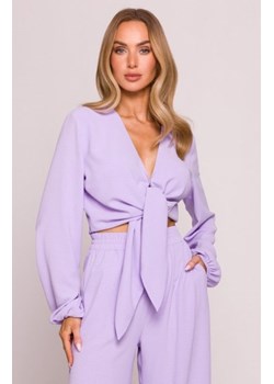 Moe krótka bluzka fiołkowa M861 ze sklepu intimiti.pl w kategorii Bluzki damskie - zdjęcie 187869786