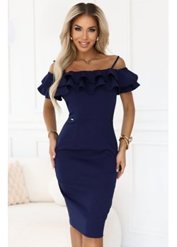 Numoco 599-3 CARMEN dopasowana sukienka midi w stylu hiszpańskim ze sklepu intimiti.pl w kategorii Sukienki - zdjęcie 187869837