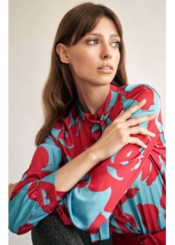 Nife B136F wzorzysta bluzka z wiązaniem ze sklepu intimiti.pl w kategorii Bluzki damskie - zdjęcie 187869839