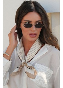 Kamea apaszka damska w beżowe pasy ze sklepu intimiti.pl w kategorii Szaliki i chusty damskie - zdjęcie 187869887