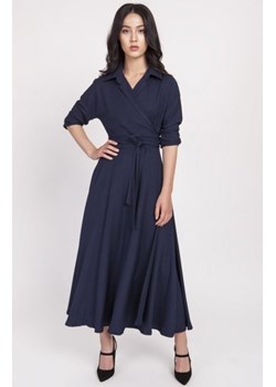Sukienka długa granatowa SUK172 ze sklepu intimiti.pl w kategorii Sukienki - zdjęcie 187869918