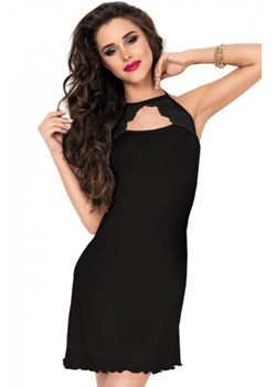 Jelena czarna haleczka nocna ze sklepu intimiti.pl w kategorii Koszule nocne - zdjęcie 187870178