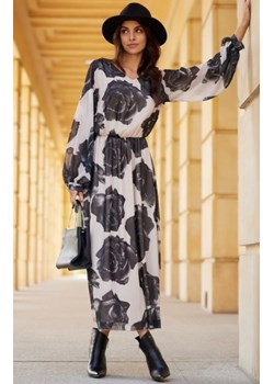 Szyfonowa długa sukienka z gumką w talii 72D ze sklepu intimiti.pl w kategorii Sukienki - zdjęcie 187870209