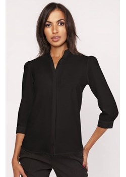Koszula o luźnym kroju czarna K110 ze sklepu intimiti.pl w kategorii Koszule damskie - zdjęcie 187870226