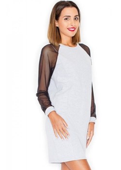 Katrus K332 sukienka szara ze sklepu intimiti.pl w kategorii Sukienki - zdjęcie 187870346