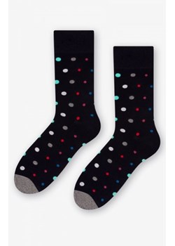 More Mix Dots 139-051 granatowe skarpety męskie ze sklepu intimiti.pl w kategorii Skarpetki męskie - zdjęcie 187870368