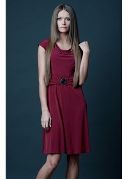 Vera Fashion Milena sukienka bordowa ze sklepu intimiti.pl w kategorii Sukienki - zdjęcie 187870795