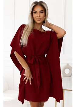 Numoco 287-34 SOFIA kobieca sukienka motyl z wiązaniem w pasie ze sklepu intimiti.pl w kategorii Sukienki - zdjęcie 187870836