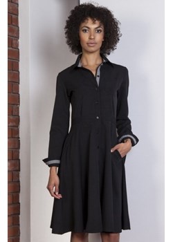 Rozkloszowana sukienka czarna SUK151 ze sklepu intimiti.pl w kategorii Sukienki - zdjęcie 187871029