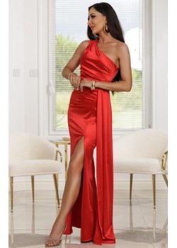 Elizabeth Loren długa satynowa sukienka czerwona ze sklepu intimiti.pl w kategorii Sukienki - zdjęcie 187871049