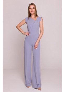 Stylove S407 kombinezon z asymetrycznym dekoltem gołębi ze sklepu intimiti.pl w kategorii Kombinezony damskie - zdjęcie 187871245