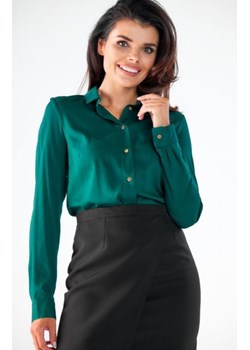 Awama A526 koszula damska zielona ze sklepu intimiti.pl w kategorii Koszule damskie - zdjęcie 187871299