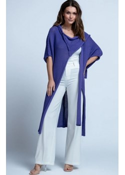 Bawełniany długi kardigan z kapturem F1852 ze sklepu intimiti.pl w kategorii Swetry damskie - zdjęcie 187871569