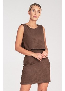Figl M1060 brązowa sukienka damska ze sklepu intimiti.pl w kategorii Sukienki - zdjęcie 187871596
