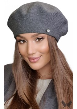 Kamea Afrah beret damski grafitowy ze sklepu intimiti.pl w kategorii Berety damskie - zdjęcie 187871637