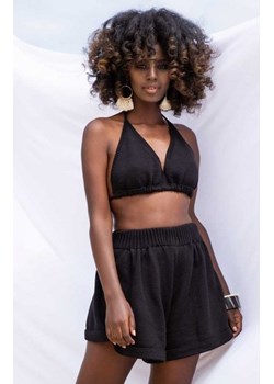 *Lużne szorty damskie czarne F1246 ze sklepu intimiti.pl w kategorii Spodnie damskie - zdjęcie 187871667