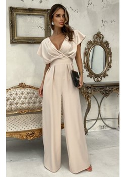 Bicotone elegancki kombinezon z zakrytymi ramionami beżowy ze sklepu intimiti.pl w kategorii Kombinezony damskie - zdjęcie 187871796