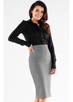 Ołówkowa spódniczka midi A531 pepitka ze sklepu intimiti.pl w kategorii Spódnice - zdjęcie 187871898