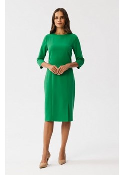 Stylove S350 sukienka ołówkowa z rozcięciem zielona ze sklepu intimiti.pl w kategorii Sukienki - zdjęcie 187872129