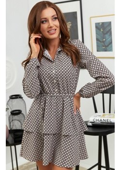 Modna sukienka mini z guziczkami przy dekolcie wz1 ze sklepu intimiti.pl w kategorii Sukienki - zdjęcie 187872276