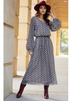 Szyfonowa długa sukienka z gumką w talii 73D ze sklepu intimiti.pl w kategorii Sukienki - zdjęcie 187872488