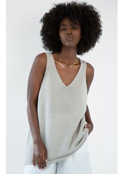 *Fobya F1873 letnia bluzka na ramiączkach beżowa ze sklepu intimiti.pl w kategorii Bluzki damskie - zdjęcie 187872515