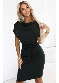 Numoco 240-7 ROXI sukienka z asymetryczną spódnicą i paskiem ze sklepu intimiti.pl w kategorii Sukienki - zdjęcie 187872677