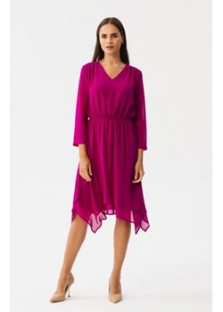 Stylove S354 sukienka warstwowa szyfonowa śliwkowa ze sklepu intimiti.pl w kategorii Sukienki - zdjęcie 187872859