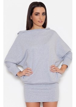 Katrus K254 sukienka szara ze sklepu intimiti.pl w kategorii Sukienki - zdjęcie 187872945