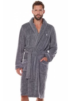 Pegasus Long 2451 grafitowy szlafrok męski ze sklepu intimiti.pl w kategorii Szlafroki męskie - zdjęcie 187873005