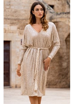 Awama A690 cekinowa midi sukienka ze sklepu intimiti.pl w kategorii Sukienki - zdjęcie 187873038