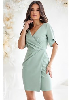 Bicotone dopasowana sukienka z odkrytymi ramionami oliwkowa ze sklepu intimiti.pl w kategorii Sukienki - zdjęcie 187873089