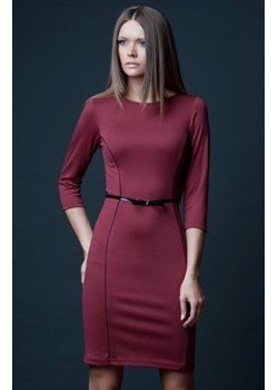 Vera Fashion Pola sukienka bordowa ze sklepu intimiti.pl w kategorii Sukienki - zdjęcie 187873199