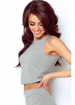 Ivon Jane crop top szary ze sklepu intimiti.pl w kategorii Bluzki damskie - zdjęcie 187873408