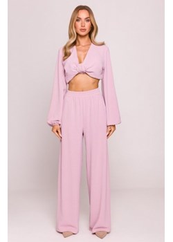 Moe długie spodnie letnie brudny róż M862 ze sklepu intimiti.pl w kategorii Spodnie damskie - zdjęcie 187873625