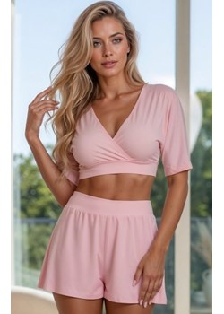 Dwuczęściowa piżama damska Belluvia różowa ze sklepu intimiti.pl w kategorii Piżamy damskie - zdjęcie 187873886