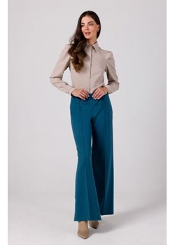 Bewear B275 spodnie z przeszyciami na nogawkach morskie ze sklepu intimiti.pl w kategorii Spodnie damskie - zdjęcie 187873898
