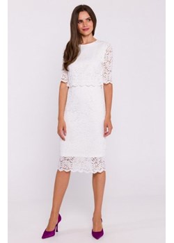 Stylove S379 koronkowa sukienka z podwójną górą ecru ze sklepu intimiti.pl w kategorii Sukienki - zdjęcie 187873995