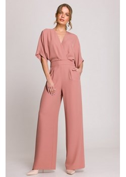 Stylove S395 kombinezon z dekoltem kopertowym różany ze sklepu intimiti.pl w kategorii Kombinezony damskie - zdjęcie 187874019