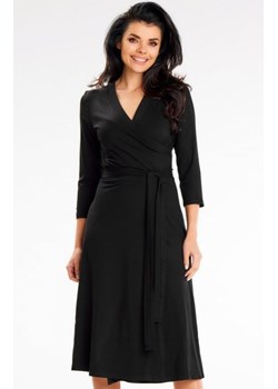 Awama A653 sukienka kopertowa z wiązaniem ze sklepu intimiti.pl w kategorii Sukienki - zdjęcie 187874156