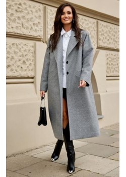 Roco oversizowy płaszcz damski szary ze sklepu intimiti.pl w kategorii Płaszcze damskie - zdjęcie 187874308