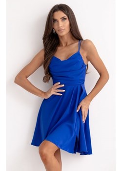 Duet Valeria mini sukienka rozkloszowana chabrowa ze sklepu intimiti.pl w kategorii Sukienki - zdjęcie 187874416