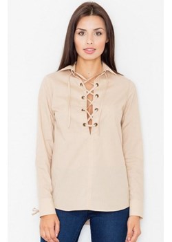 Figl M494 koszula beżowa ze sklepu intimiti.pl w kategorii Bluzki damskie - zdjęcie 187874439