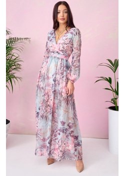 Długa sukienka w kwiaty 0219/U63 ze sklepu intimiti.pl w kategorii Sukienki - zdjęcie 187874466
