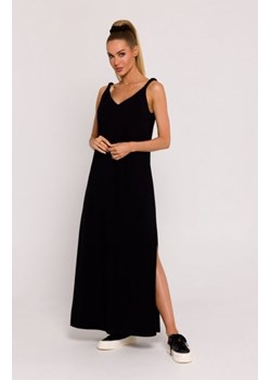 Moe sukienka z głębokim dekoltem na plecach czarna M791 ze sklepu intimiti.pl w kategorii Sukienki - zdjęcie 187874518